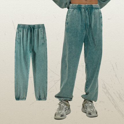 Vintage Washed Jogger Sweat Pants